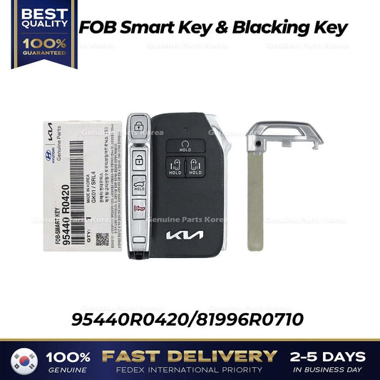 ⭐Genuine⭐ FOB Smart Key & Blacking Key 95440R0420 for Kia Carnival