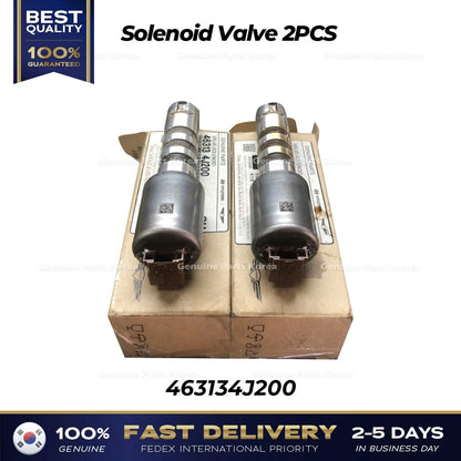 Genuine Solenoid Valve 2PCS 463134J200 for Hyundai Genesis G70 G80 GV70