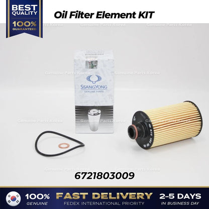 Genuine Oil Filter Element KIT 6721803009 for Ssangyong Rexton