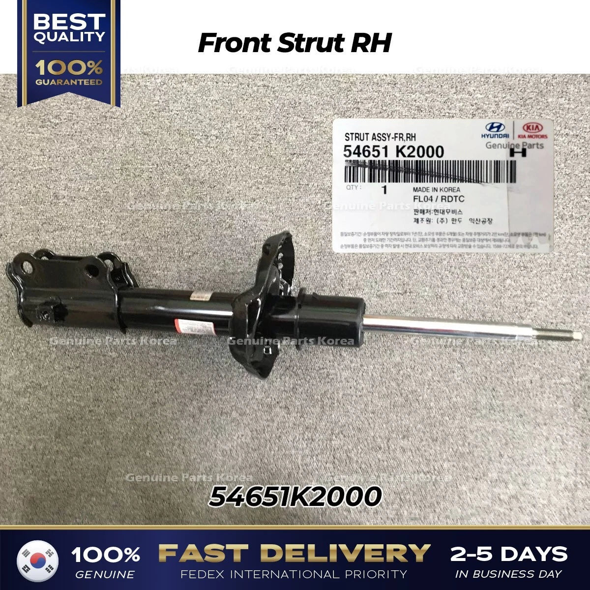 Genuine Front Strut RH 54651K2000 for Hyundai Venue