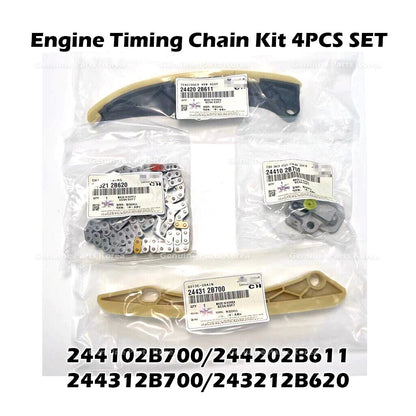 Genuine Engine Timing Chain Kit 4PCS SET for Hyundai Tucson Kia Optima Seltos