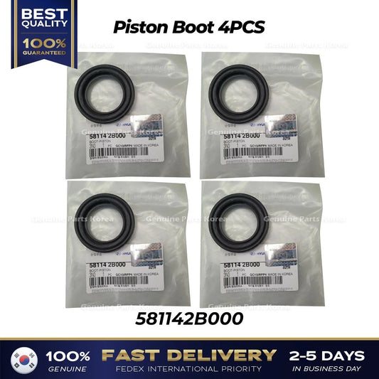 ⭐Genuine⭐ Piston Boot 4PCS 581142B000 for Hyundai Equus Genesis Kia K900