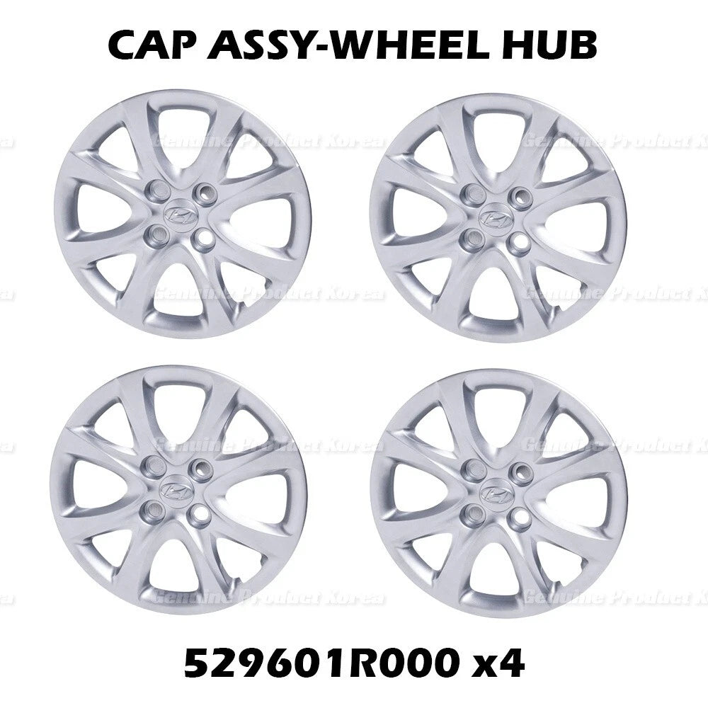 ⭐Genuine⭐ Wheel Hub Cap Cover 529601R000 4P 1SET for Hyundai Accent 2012-2014