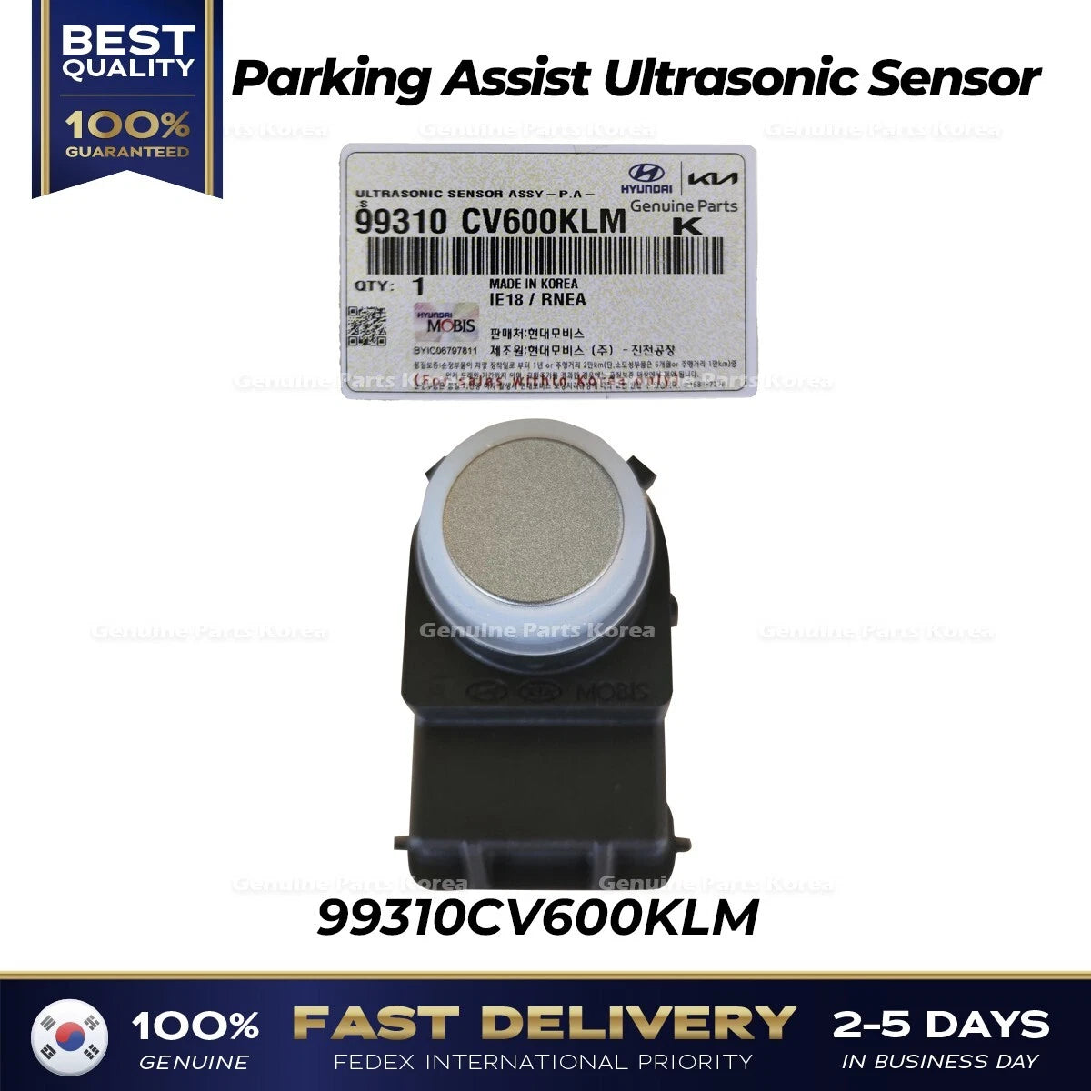 ⭐Genuine⭐ Parking Assist Ultrasonic Sensor 99310CV600KLM for Kia EV6
