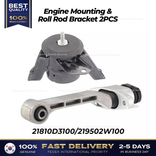 ⭐Genuine⭐ Engine Mounting & Roll Rod Bracket 2PCS for Kia Sorento