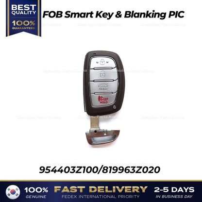 Genuine FOB Smart Key & Blanking PIC 954403Z100 for Hyundai i40