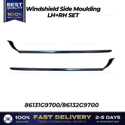 Genuine Windshield Side Moulding LH RH SET for Hyundai Genesis G70