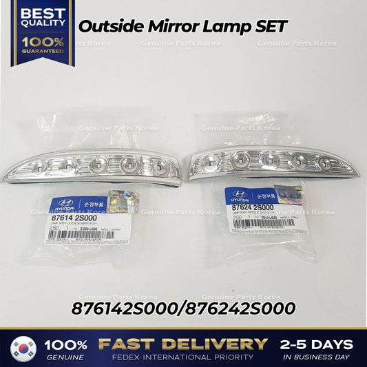 ⭐Genuine⭐ Outside Mirror Lamp SET 876142S000 876242S000 for Hyundai Tucson