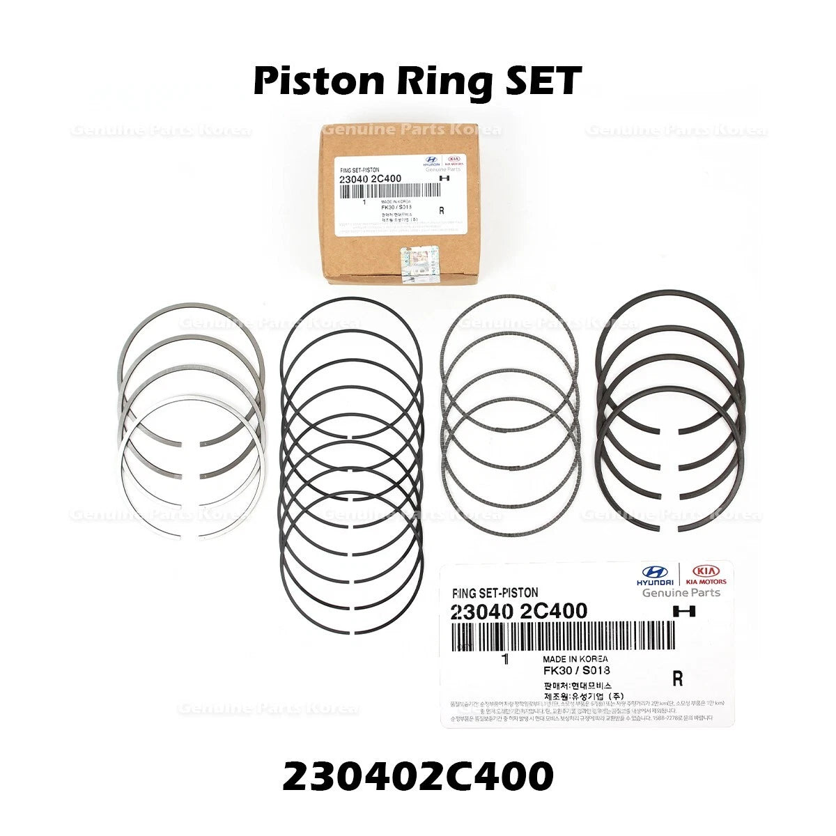 ⭐Genuine⭐ Piston Ring SET 230402C400 for Hyundai Genesis Coupe