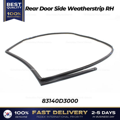 Genuine Rear Door Side Weatherstrip RH 83140D3000 for Hyundai Tucson
