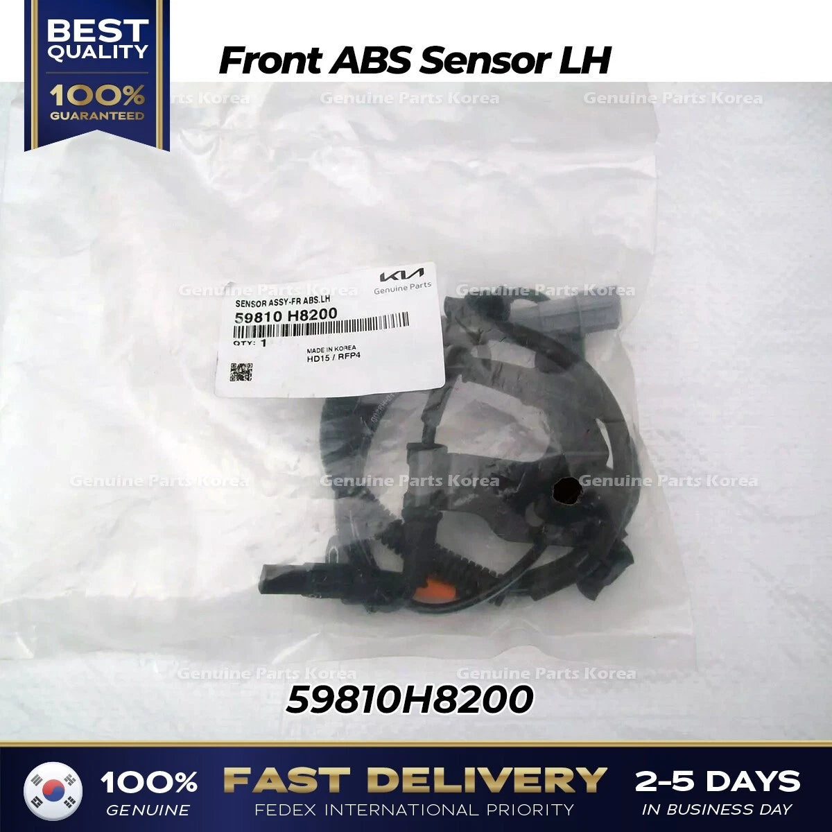 ⭐Genuine⭐ Front ABS Sensor LH 59810H8200 for Kia Rio Stonic