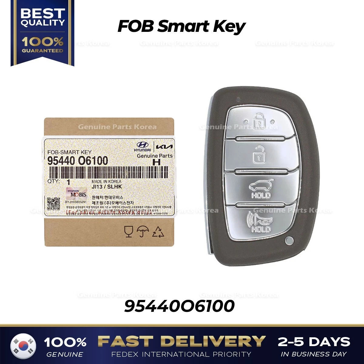⭐Genuine⭐ FOB Smart Key 95440O6100 for Hyundai Casper