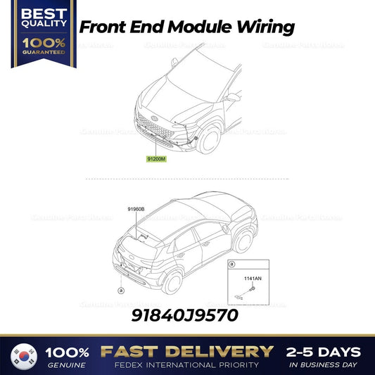 ⭐Genuine⭐ Front End Module Wiring 91840J9570 for Hyundai Kona