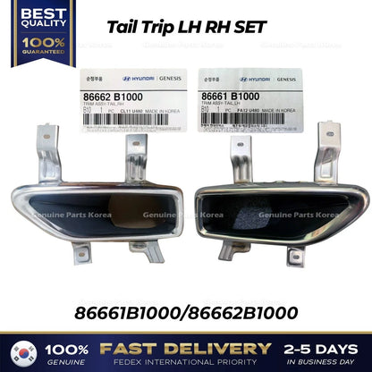 Genuine Tail Trip LH RH SET 86661B1000 86662B1000 for Hyundai Genesis G80