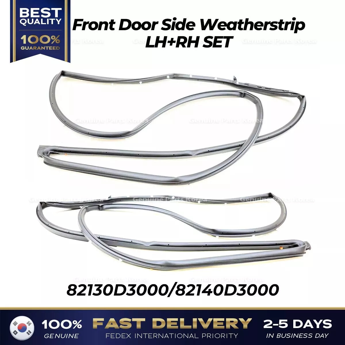 ⭐Genuine⭐ Front Door Side Weatherstrip LH+RH SET for Hyundai Tucson