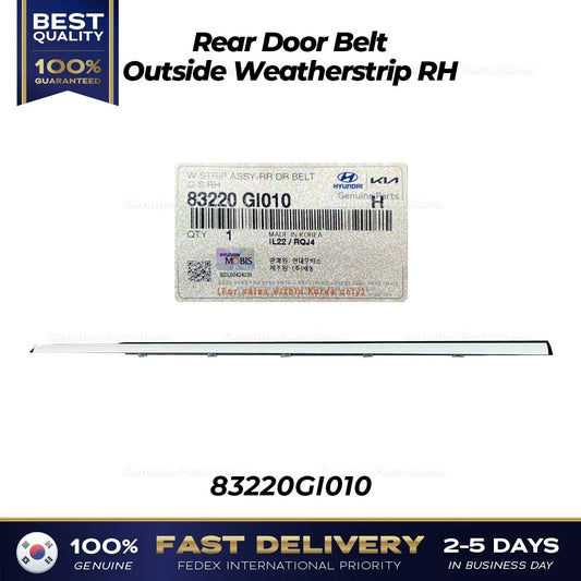 ⭐Genuine⭐ Rear Door Belt Outside Weatherstrip RH 83220GI010 for Hyundai Ioniq 5