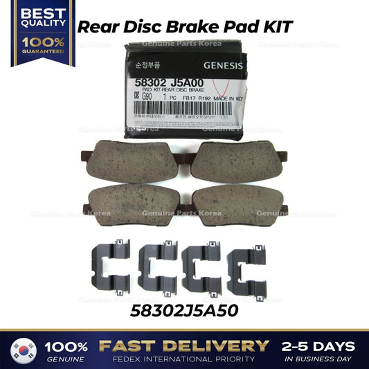 ⭐Genuine⭐ Rear Disc Brake Pad KIT 58302J5A50 for Hyundai Genesis G70 Kia Stinger