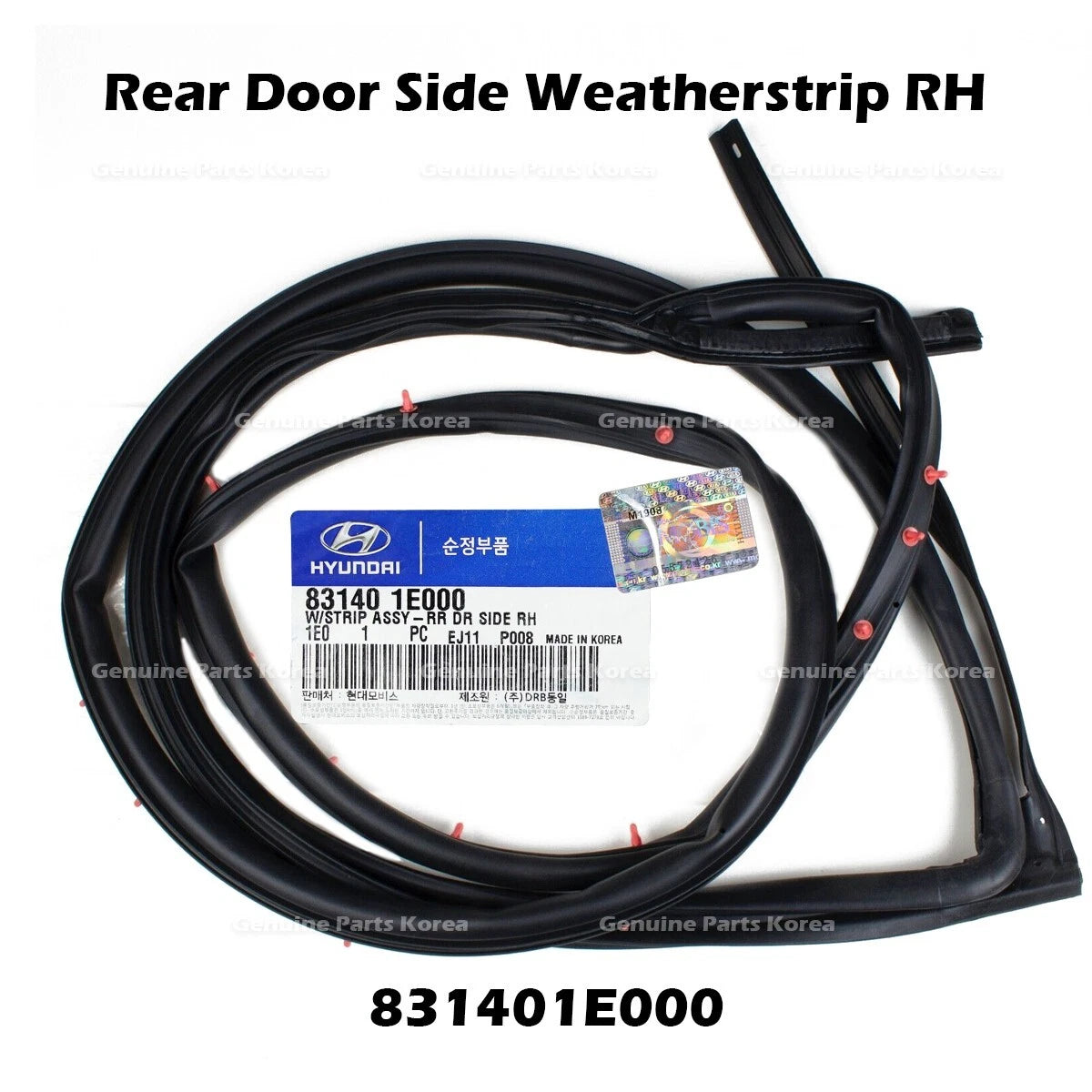 ⭐Genuine⭐ Rear Door Side Weatherstrip RH 831401E000 for Hyundai Accent