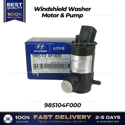 Genuine Windshield Washer Motor & Pump 985104F000 for Hyundai H100