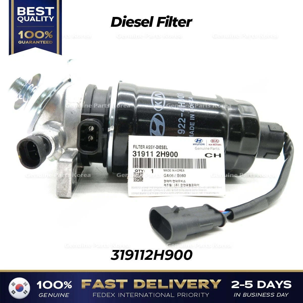 ⭐Genuine⭐ Diesel Filter 319112H900 for Hyundai Elantra Kia Forte