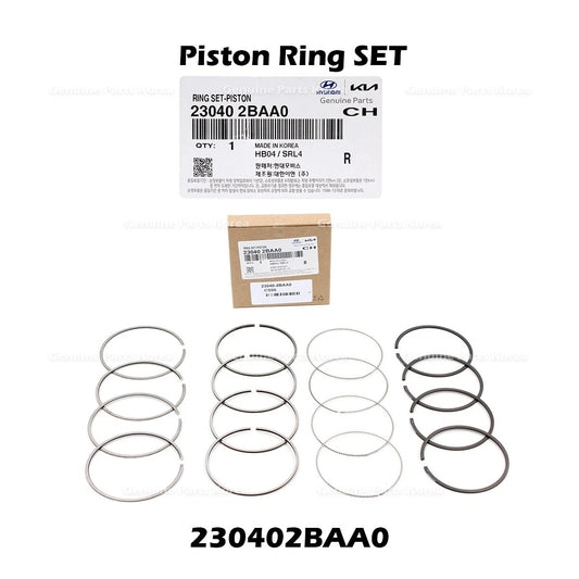 ⭐Genuine⭐ Piston Ring SET 230402BAA0 for Hyundai Elantra Veloster Kia Forte