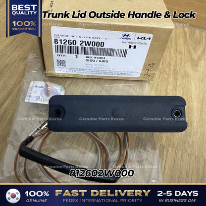 Genuine Trunk Lid Outside Handle & Lock 812602W000 for Hyundai Santa Fe