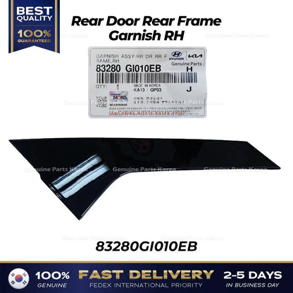 Genuine Rear Door Rear Frame Garnish RH 83280GI010EB for Hyundai Ioniq 5