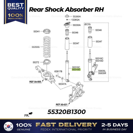 ⭐Genuine⭐ Rear Shock Absorber RH 55320B1300 for Hyundai Genesis G80