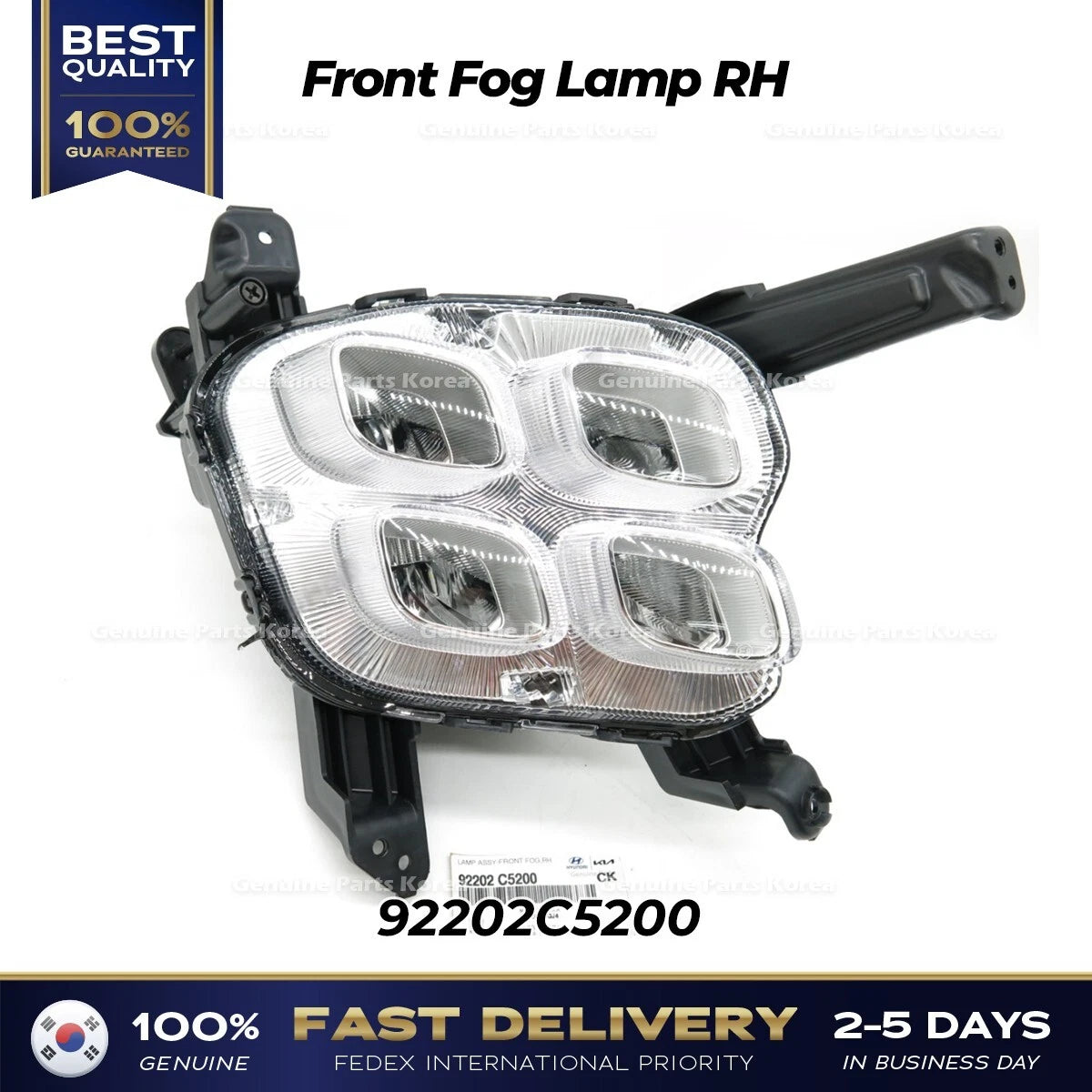 ⭐Genuine⭐ Front Fog Lamp RH 92202C5200 for Kia Sorento