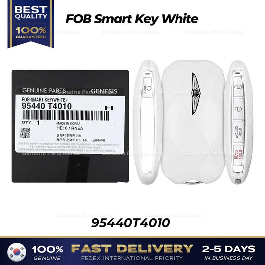 ⭐Genuine⭐ FOB Smart Key White 95440T4010 for Hyundai Genesis G90 RS4