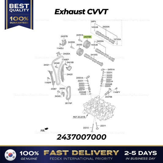 ⭐Genuine⭐ Exhaust CVVT 2437007000 for Hyundai Casper Kia Picanto