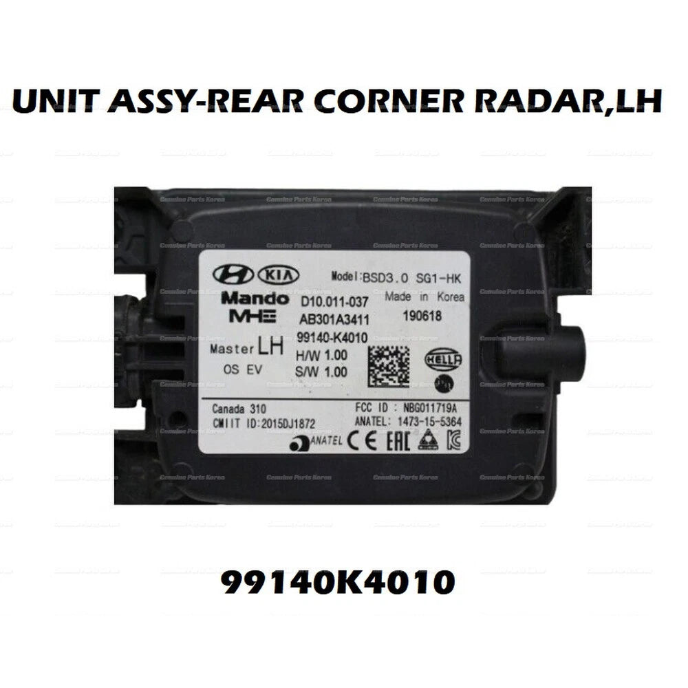 ⭐Genuine⭐ Rear Left Corner Radar Unit 99140K4010 for Hyundai Kona 2019+