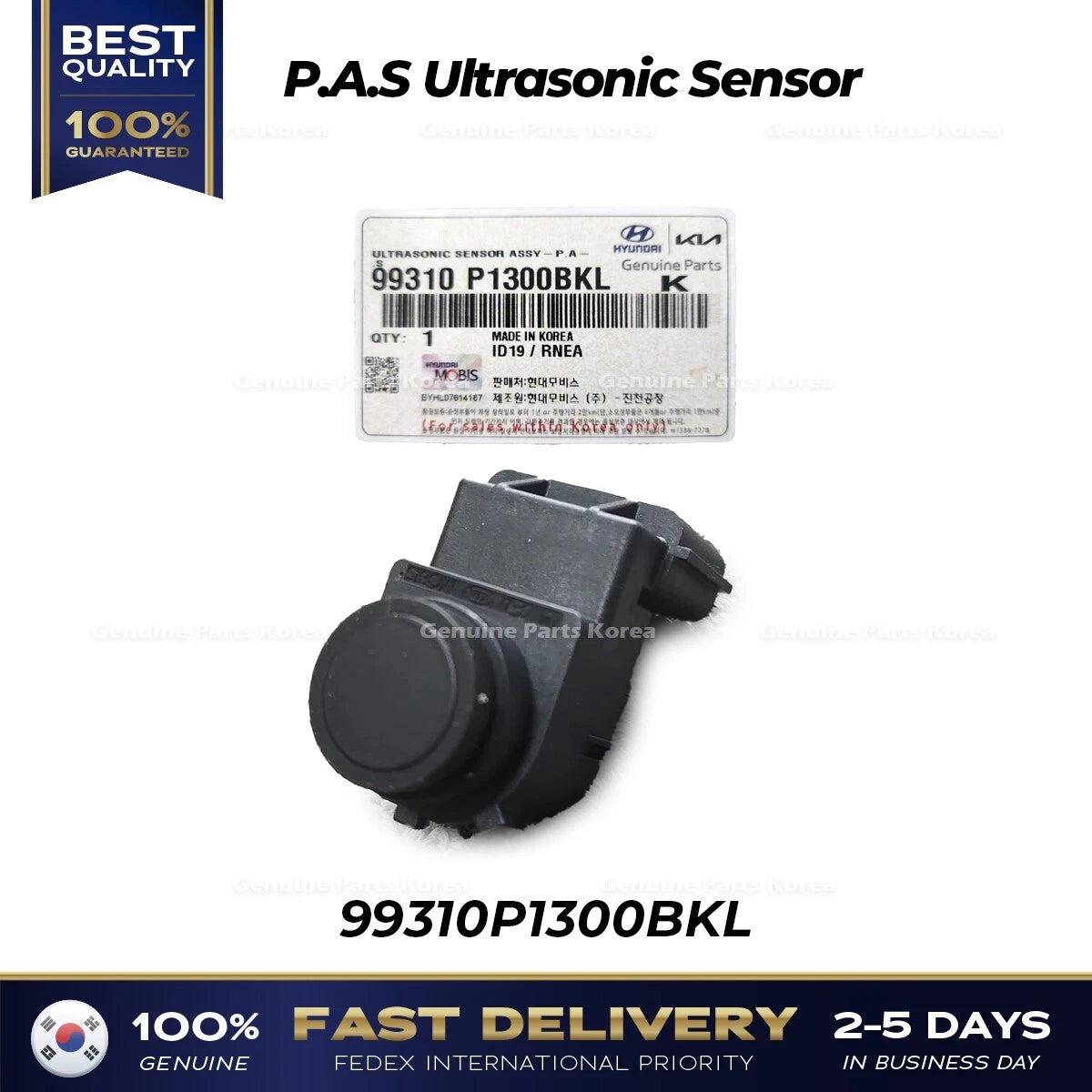 ⭐Genuine⭐ P.A.S Ultrasonic Sensor 99310P1300BKL for Kia Niro Sportage