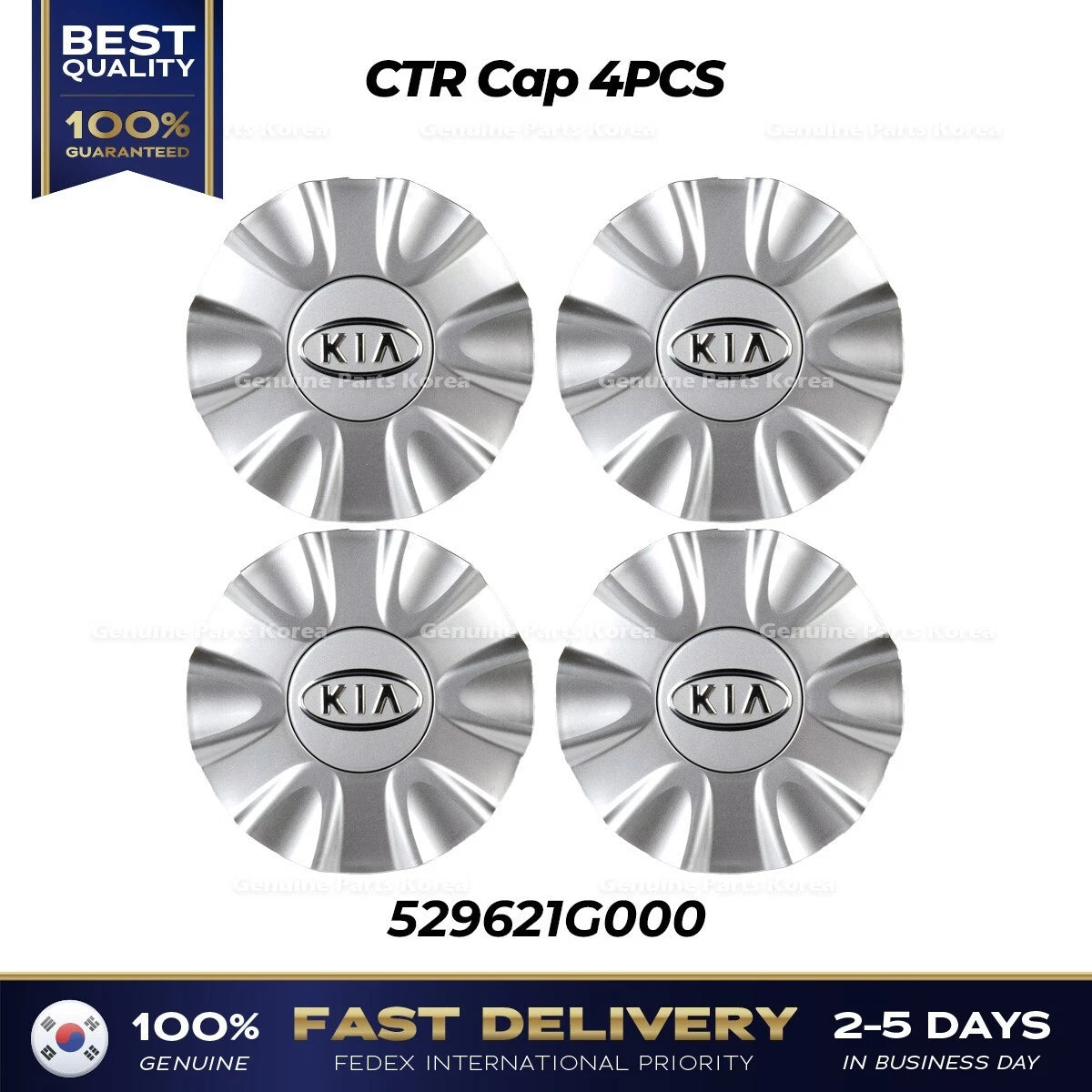 ⭐Genuine⭐ Center Cap 4PCS 529621G000 for Kia Rio