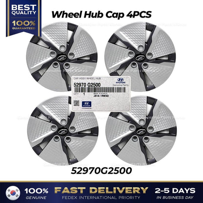 Genuine Wheel Hub Cap 4PCS 52970G2500 for Hyundai Ioniq