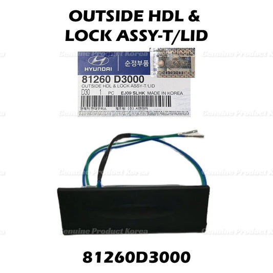 ⭐Genuine⭐ Trunk Outside Handle & Lock Assy 81260D3000 for Hyundai Tucson 2016-18