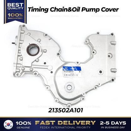 Genuine Timing Chain & Oil Pump Cover 213502A101 for Hyundai Verna Kia Cerato