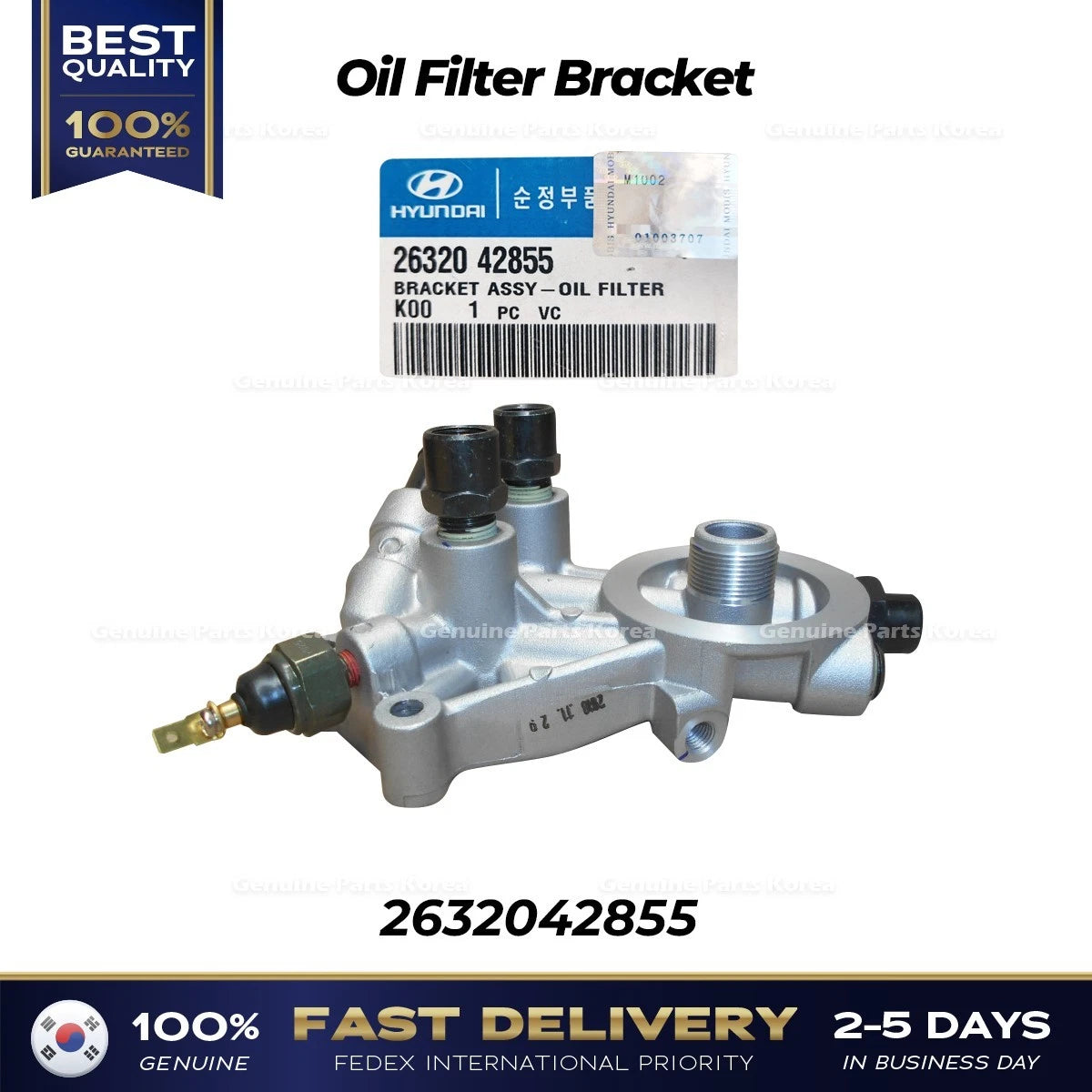 ⭐Genuine⭐ Oil Filter Bracket 2632042855 for Hyundai Galloper