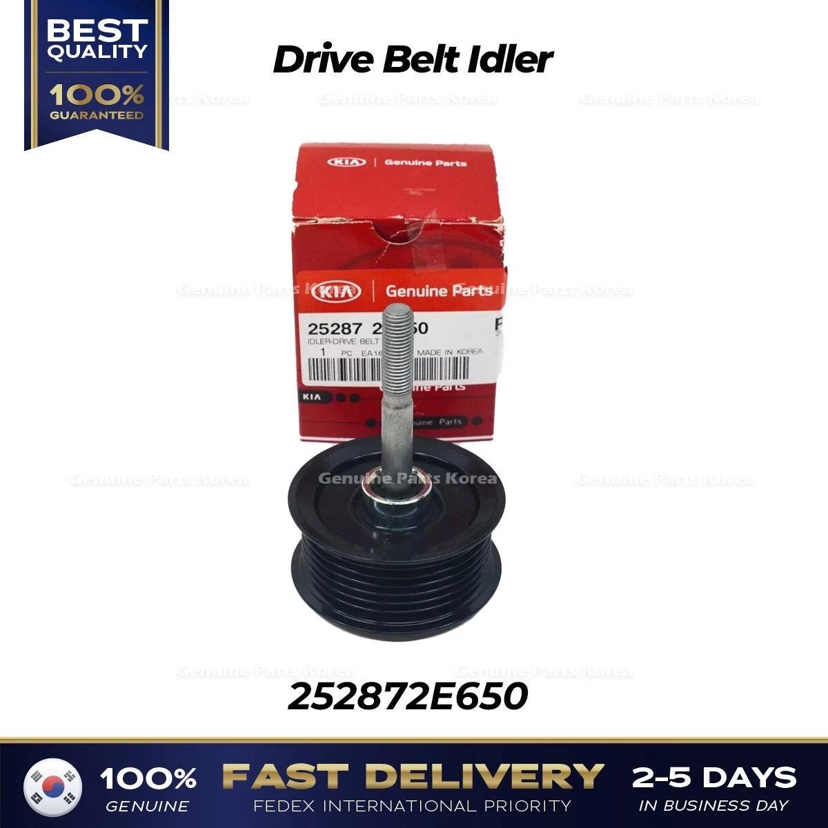 ⭐Genuine⭐ Drive Belt Idler 252872E650 for Hyundai Sonata Kia Optima Hybrid