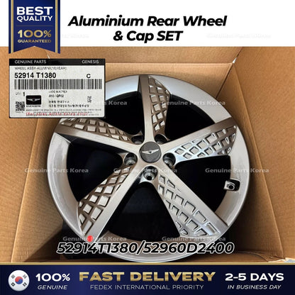 Genuine Aluminium Rear Wheel & Cap SET 52914T1380 for Genesis G80 Sport