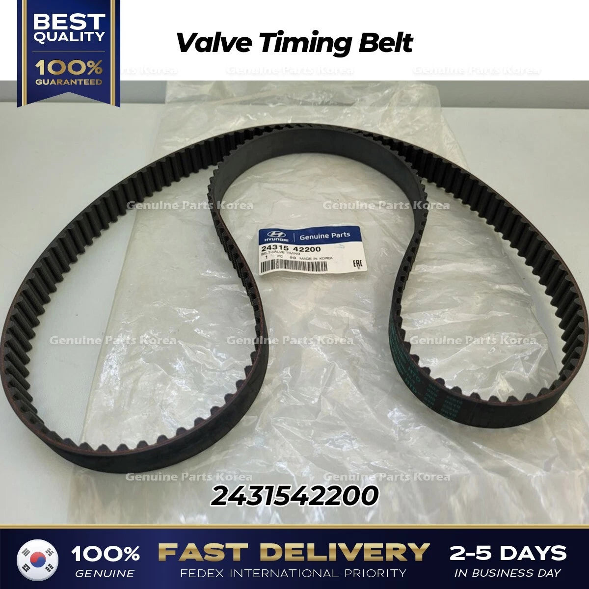 ⭐Genuine⭐ Valve Timing Belt 2431542200 for Hyundai Porter II Kia Bongo III
