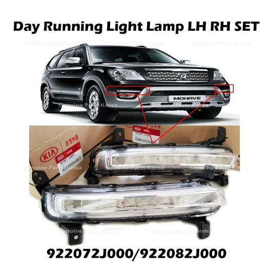 ⭐Genuine⭐ Day Running Light Lamp LH RH SET 922072J000 922082J000 for Kia Mohave