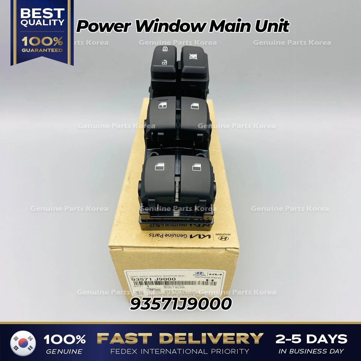 ⭐Genuine⭐ Power Window Main Unit 93571J9000 for Hyundai Kona