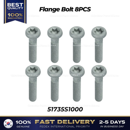 Genuine Flange Bolt 8PCS 51735S1000 for Hyundai Kia