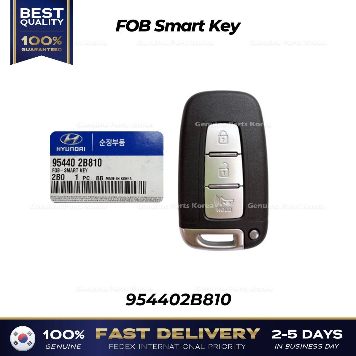 ⭐Genuine⭐ FOB Smart Key 954402B810 for Hyundai Santa Fe