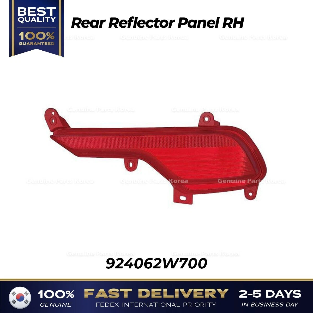 ⭐Genuine⭐ Rear Reflector Panel RH 924062W700 for Hyundai Santa Fe Sport