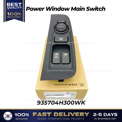 Genuine Power Window Main Switch 935704H300WK for Hyundai H1