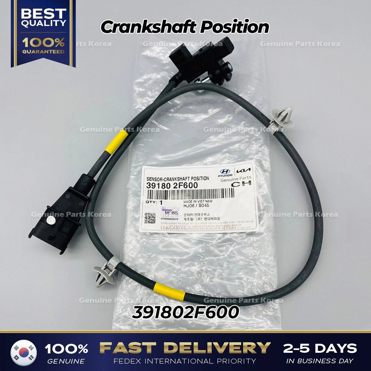 ⭐Genuine⭐ Crankshaft Position 391802F600 for Hyundai Tuscon Kia Sportage