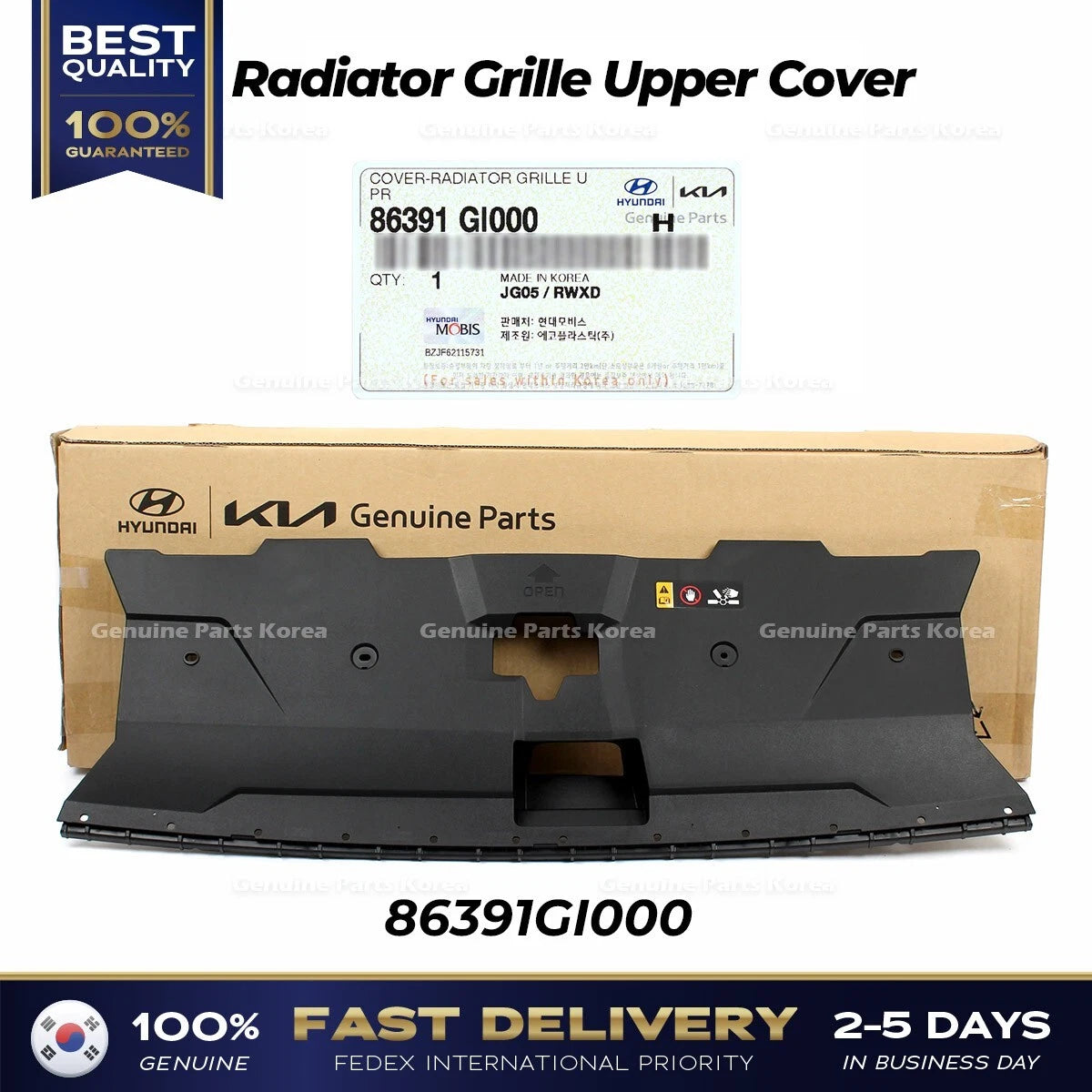 ⭐Genuine⭐ Radiator Grille Upper Cover 86391GI000 for Hyundai Ioniq 5