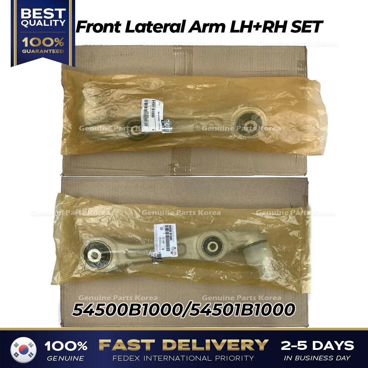 ⭐Genuine⭐ Front Lateral Arm LH RH SET 54500B1000 54501B1000 for Hyundai Genesis